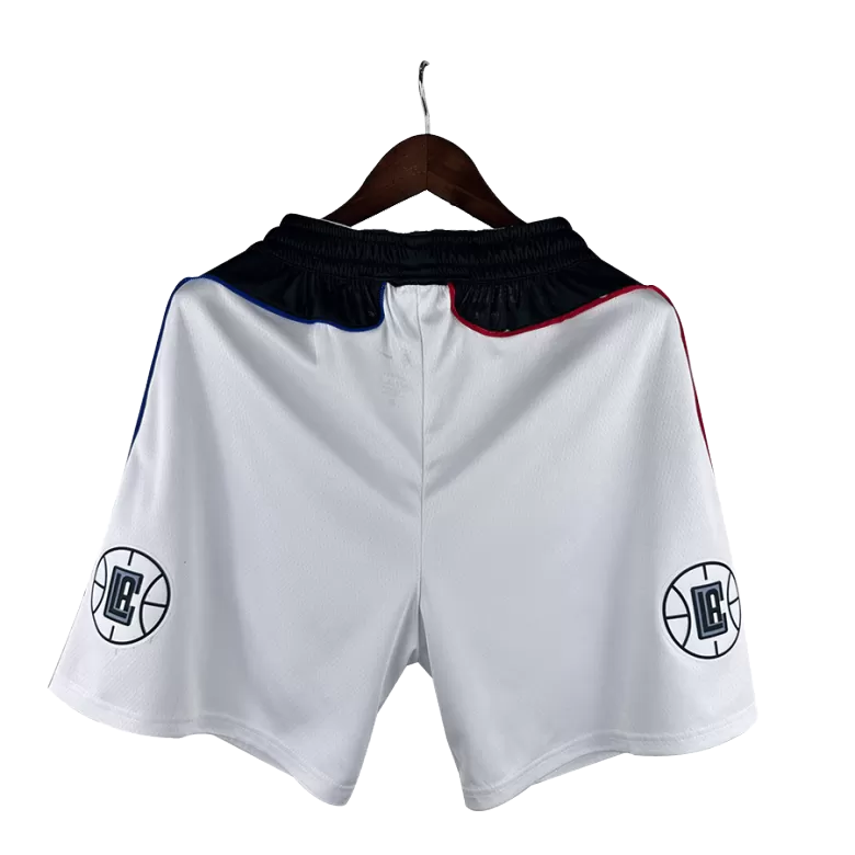 Men's Los Angeles Clippers NBA White Shorts - buybasketballnow