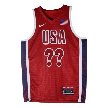 Men's Los Angeles Lakers 24 Olympic Games US Team Red Hot Press Swingman NBA custom Jersey - City Edition - buybasketballnow