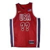 Men's 24 Olympic Games US Team Red Hot Press Swingman NBA custom Jersey - City Edition - buybasketballnow