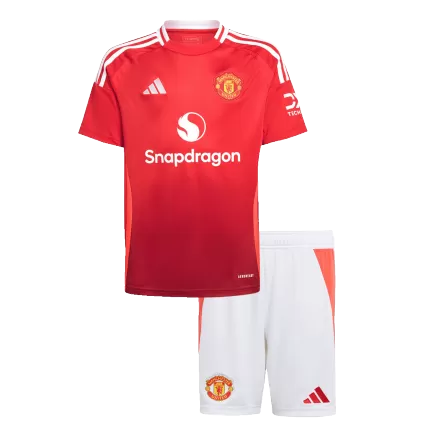 Kids Manchester United Custom Home Soccer Kits 2024/25 - buybasketballnow