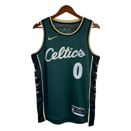Men's Boston Celtics TATUM #0 Swingman 2023/24 NBA Green Jersey - City Edition - buybasketballnow