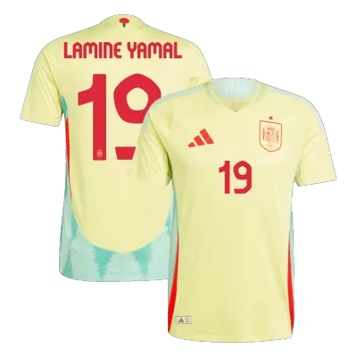 Authentic LAMINE YAMAL #19 Spain Away Soccer Jersey Euro 2024 - buybasketballnow