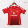 Kid's Manchester United Home Soccer Jersey Kit(Jersey+Shorts) 2024/25 - buybasketballnow