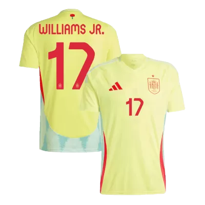 WILLIAMS JR. #17 Spain Away Soccer Jersey Euro 2024 - buybasketballnow