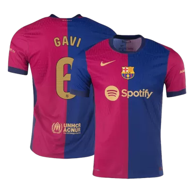 Authentic GAVI #6 Barcelona Home Soccer Jersey 2024/25 - buybasketballnow