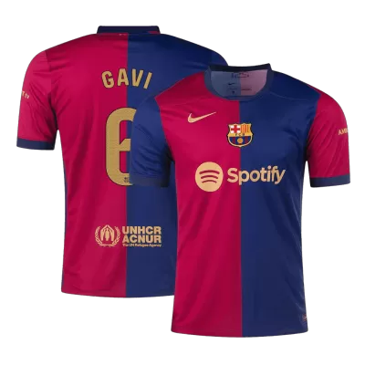 GAVI #6 Barcelona Home Soccer Jersey 2024/25 - buybasketballnow