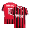 RAFA LEÃO #10 AC Milan Home Soccer Jersey 2024/25 - UCL - buybasketballnow