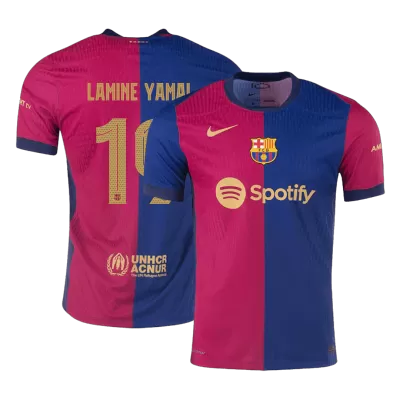 Authentic LAMINE YAMAL #19 Barcelona Home Soccer Jersey 2024/25  - UCL - buybasketballnow