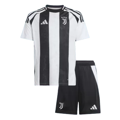 Kid's Juventus Home Soccer Jersey Kit(Jersey+Shorts) 2024/25 - buybasketballnow