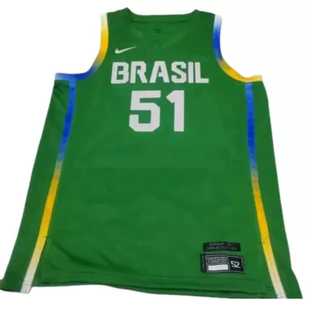 Men's 24 Olympic Games Brazil Team Green Swingman NBA Jersey - buybasketballnow