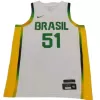 Men's 24 Olympic Games Brazil Team White Swingman NBA Jersey - buybasketballnow