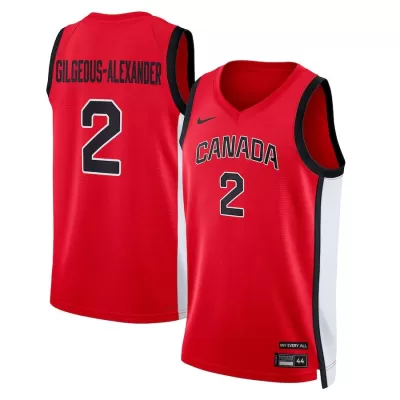 Men's 24 Olympic Games Canadian Team Red Swingman NBA Jersey - buybasketballnow