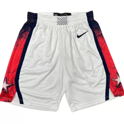 Men's 2024 Olympic Games USA Team Dark White NBA Shorts Fan Edition - buybasketballnow