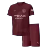 Kid's Manchester City Third Away Soccer Jersey Kit(Jersey+Shorts) 2024/25 - buybasketballnow