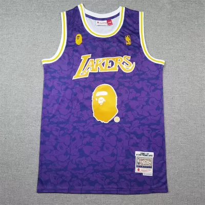 Men's BAPE #93 Los Angeles Lakers Swingman Easy Monkey NBA Jersey 2022/23 - buybasketballnow