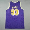 Men's BAPE #93 Los Angeles Lakers Swingman Easy Monkey NBA Jersey 2022/23 - buybasketballnow