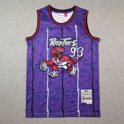 Men's BAPE #93 Toronto Raptors NBA Classic Purple Jersey 1998/99 - buybasketballnow