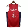 Men's 24 Olympic Games US Team Red CURRY #4 Swingman NBA Jersey - buybasketballnow