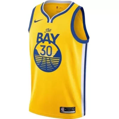 Men's Curry #30 Golden State Warriors Swingman Yellow NBA Jersey - City Edition - buybasketballnow