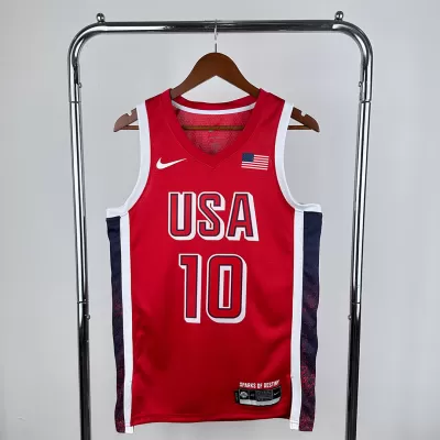 Men's 24 Olympic Games US Team Red TATUM #10 Swingman NBA Jersey - buybasketballnow