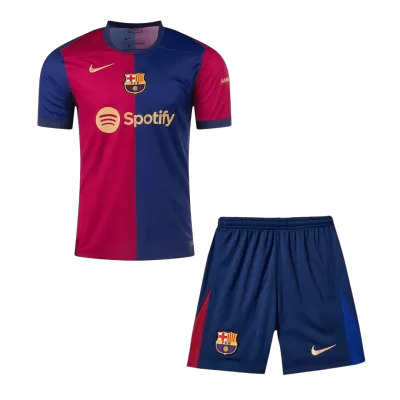 Barcelona Home Soccer Jersey Kit(Jersey+Shorts) 2024/25 - buybasketballnow