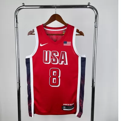 Men's 24 Olympic Games US Team Red LEONARD #8 Swingman NBA Jersey - buybasketballnow