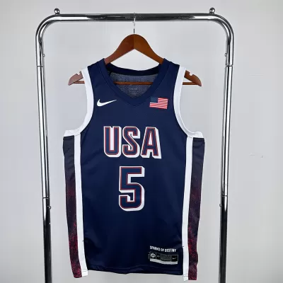 Men's 2024 USA TEAM EDWARDS #5 Dark Blue Swingman NBA Jersey - buybasketballnow