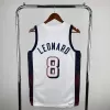 Men's 2024 USA Basketball LEONARD #8 White Swingman NBA Jersey - buybasketballnow