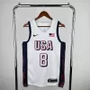 Men's 2024 USA Basketball LEONARD #8 White Swingman NBA Jersey - buybasketballnow