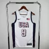 Men's 2024 USA Basketball HALIBURTON #9 White Swingman NBA Jersey - buybasketballnow