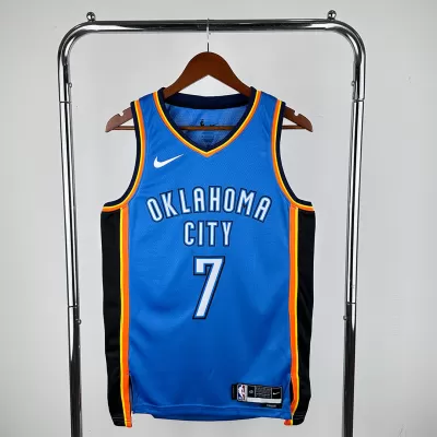 Men's Holmgren #7 Oklahoma City Thunder Swingman Blue NBA Jersey - Association Edition - buybasketballnow