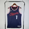 Men's HARDEN #1 Los Angeles Clippers Navy NBA Jersey - Association Edition 2024/25 - buybasketballnow