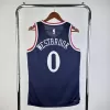 Men's WESTBROOK #0 Los Angeles Clippers Navy NBA Jersey - Association Edition 2024/25 - buybasketballnow