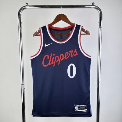 Men's WESTBROOK #0 Los Angeles Clippers Navy NBA Jersey - Association Edition 2024/25 - buybasketballnow