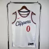 Men's WESTBROOK #0 Los Angeles Clippers White NBA Jersey - Association Edition 2024/25 - buybasketballnow