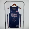 Men's 2024 USA TEAM CURRY #4 Dark Blue Swingman NBA Jersey - buybasketballnow