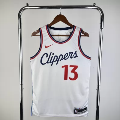 Men's GEORGE #13 Los Angeles Clippers White NBA Jersey - Association Edition 2024/25 - buybasketballnow