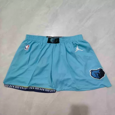 Kid's Memphis Grizzlies Swingman Blue NBA Shorts 2024 - buybasketballnow