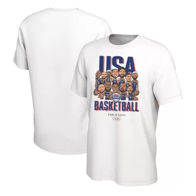 Men's 2024 USA TEAM Champion White Swingman NBA Jersey - buybasketballnow