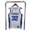 Men's 2024 Olympic Games French TEAM WEMBANYAMA #32 White Swingman NBA Jersey - buybasketballnow