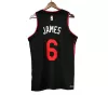 Men's JAMES #6  Miami Heat Swingman Black NBA Jersey - City Edition 2023/24 - buybasketballnow