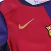 Kid's Barcelona Home Soccer Jersey Kit(Jersey+Shorts) 2024/25 Spotify Logo Without Text - buybasketballnow