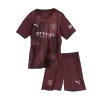 Kid's Manchester City Third Away Soccer Jersey Kit(Jersey+Shorts) 2024/25 - buybasketballnow