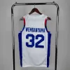 Men's 2024 Olympic Games French TEAM WEMBANYAMA #32 White Swingman NBA Jersey - buybasketballnow