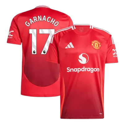 GARNACHO #17 Manchester United Home Soccer Jersey 2024/25 - buybasketballnow