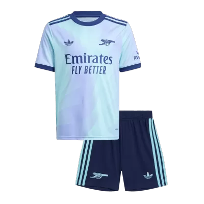 Kid's Arsenal Third Away Soccer Jersey Kit(Jersey+Shorts) 2024/25 - buybasketballnow