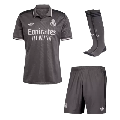 Real Madrid Third Away Soccer Jersey Kit(Jersey+Shorts+Socks) 2024/25 - buybasketballnow