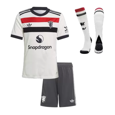 Kid's Manchester United Third Away Soccer Jersey Kit(Jersey+Shorts+Socks) 2024/25 - buybasketballnow