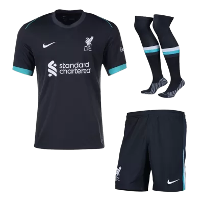 Liverpool Away Soccer Jersey Kit(Jersey+Shorts+Socks) 2024/25 - buybasketballnow