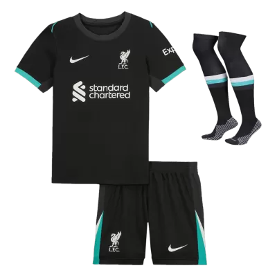 Kid's Liverpool Away Soccer Jersey Kit(Jersey+Shorts+Socks) 2024/25 - buybasketballnow